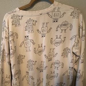 Robot pattern sweater